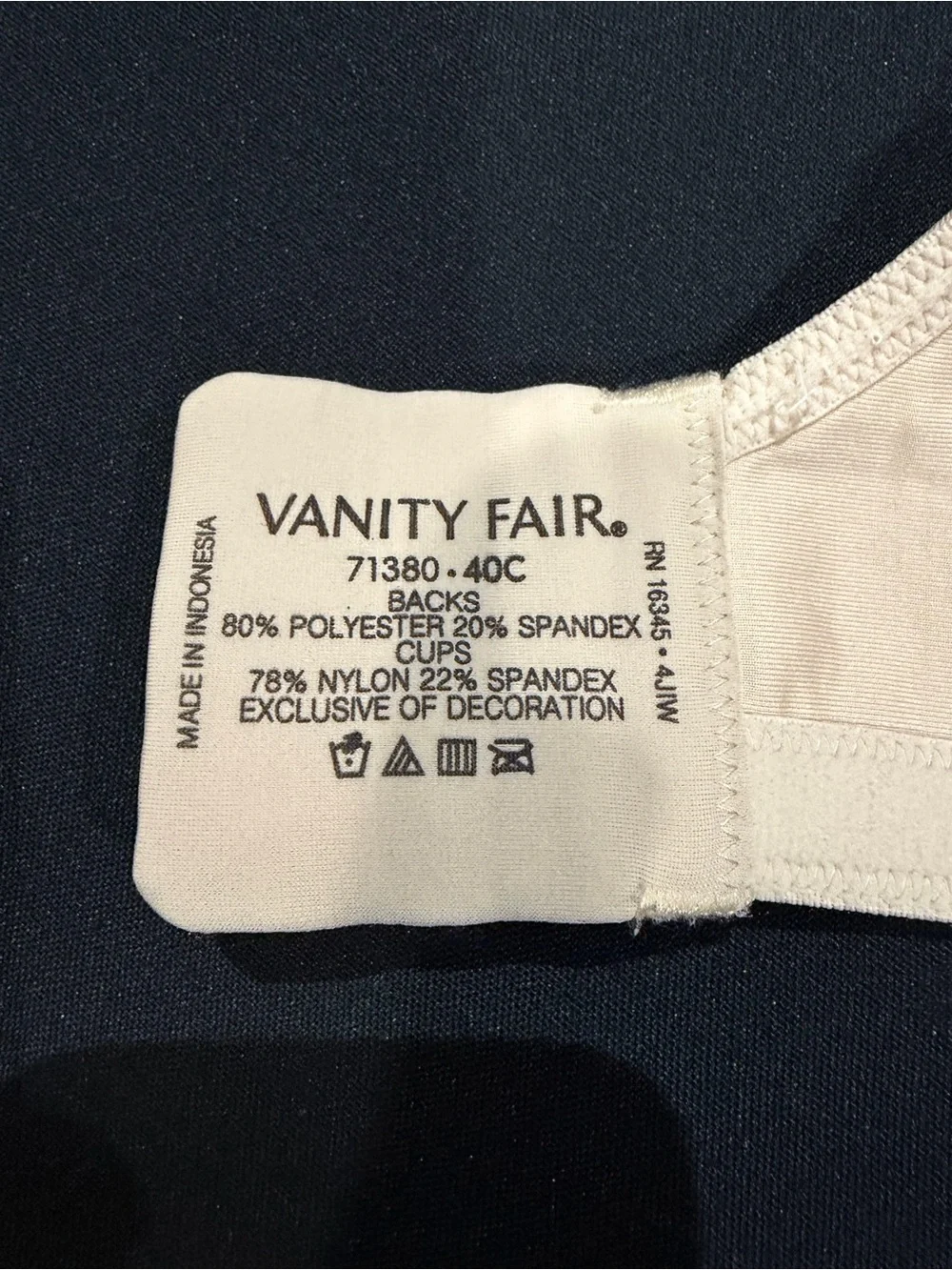 Vanity Fair 40C Smooth T-Shirt Bra - Beige #71380